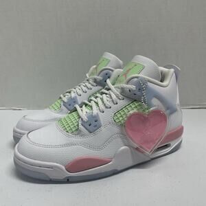 Air Jordan 4 Retro GS Valentine's Day IB7068 100 Size 6 Y Kids Size 7.5 Women